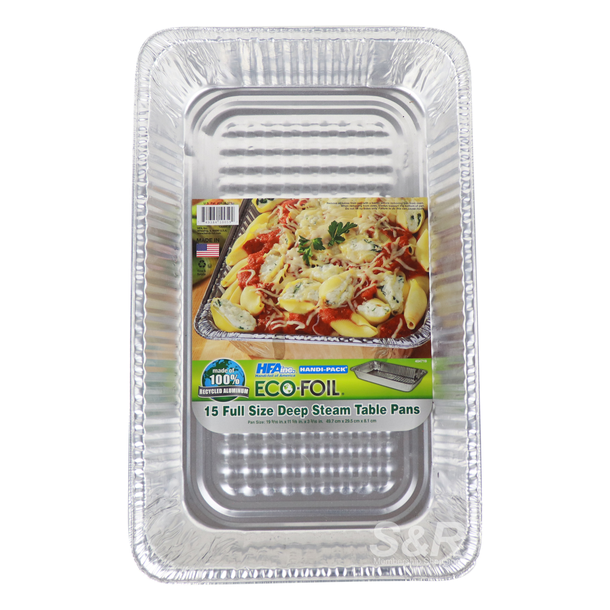 HFA Inc. Full Size Deep Steam Table Pans 15pcs HFA Inc. Full Size Deep Steam Table Pans 15pcs